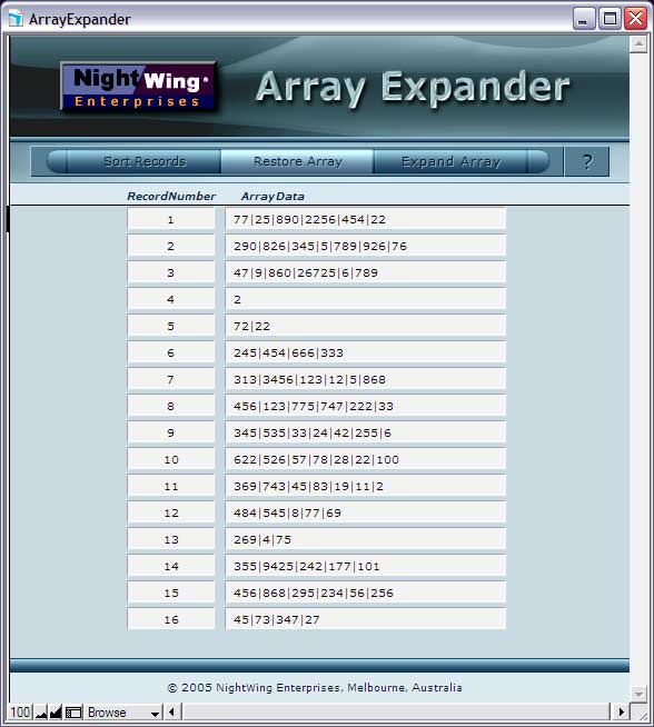 Array Expander Demo