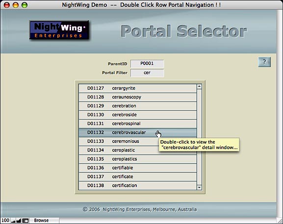 Portal Selection Technique for FileMaker Pro
