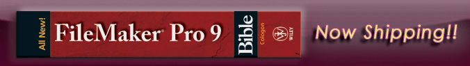 FileMaker Pro 9 Bible by Ray Cologon - Now Shipping!!